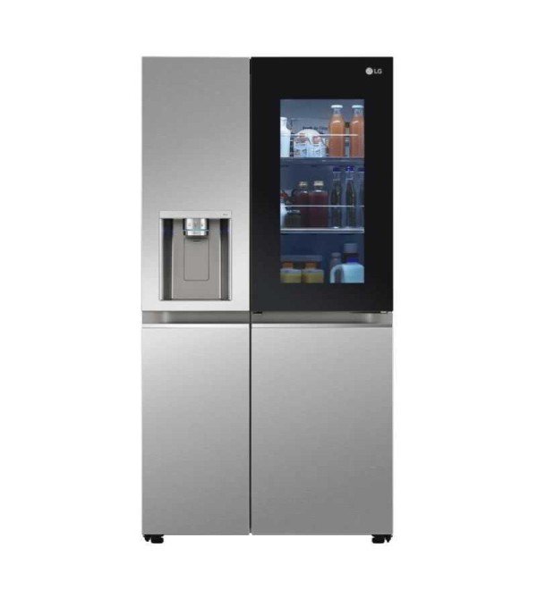 REFRIGERADORA LG LS66SXNC DOOR-DOOR 612LT CROMA