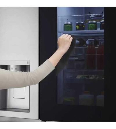 REFRIGERADORA LG LS66SXNC DOOR-DOOR 612LT CROMA