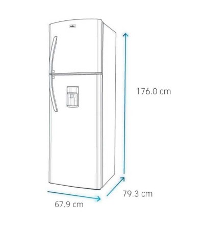 REFRIGERADORA MABE RMP418FJET NO FROST 418L CROMA 
