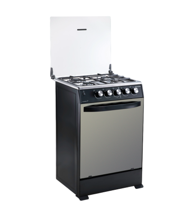 COCINA ECOLINE MARIELA 24" 4Q C/T NEGRO 