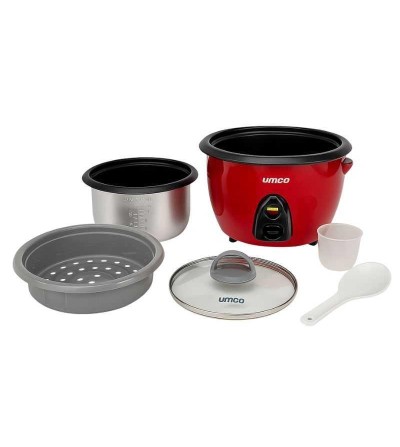OLLA ARROCERA CON VAPORERA UMCO 0648 1.8L ROJA