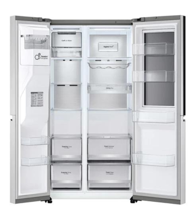 REFRIGERADORA LG VS25GMIW SIDE BY SIDE 601LT CROMA 