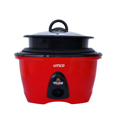 OLLA ARROCERA CON VAPORERA UMCO 0648 1.8L ROJA