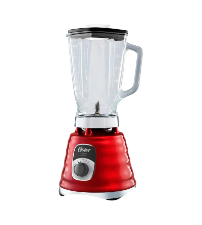 LICUADORA OSTER BLST4126R-013 3VELOCIDADES 1.25LT CROMA-ROJO