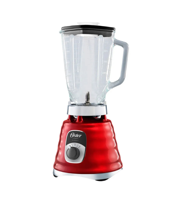 LICUADORA OSTER BLST4126R-013 3VELOCIDADES 1.25LT CROMA-ROJO