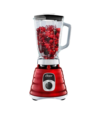 LICUADORA OSTER BLST4126R-013 3VELOCIDADES 1.25LT CROMA-ROJO