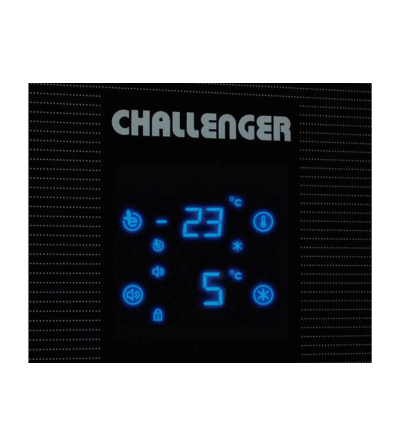 REFRIGERADORA CHALLENGER CR430 PANEL DIGITAL 360LT NEGRO