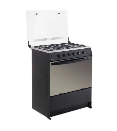 COCINA ECOLINE VENUS 5 Q 30" NEGRA