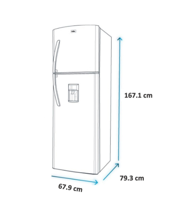 REFRIGERADORA MABE RMP378FHEU 378LT CROMA 
