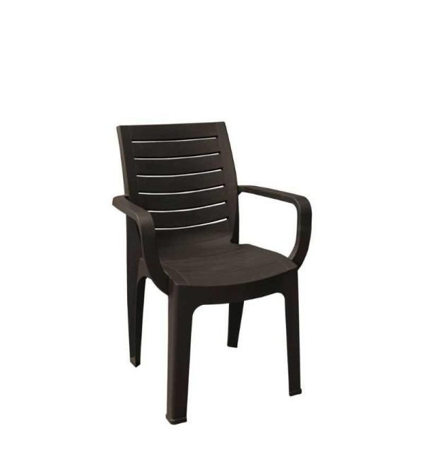 SILLA PICA MADEIRA CORSA CON BRAZO CAFE