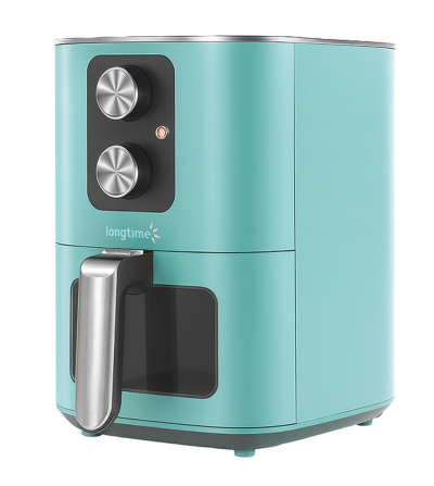 FREIDORA AIRE LONGTIME RA420M VENTANA TRANSPARENTE 4LT TURQUESA