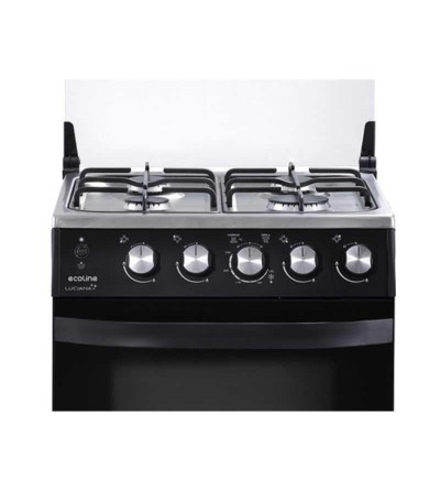COCINA ECOLINE LUCIANA 4Q C/T NEGRO