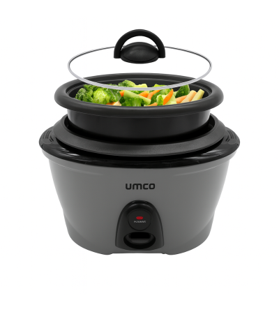 OLLA ARROCERA UMCO 0649 CON VAPORERA 1.8LT GRIS