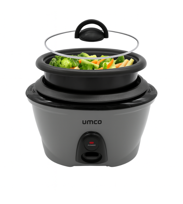OLLA ARROCERA UMCO 0649 CON VAPORERA 1.8LT GRIS