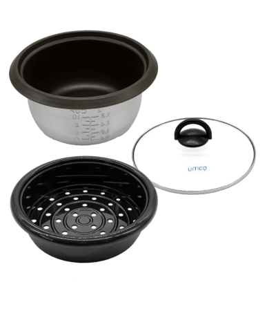 OLLA ARROCERA UMCO 0649 CON VAPORERA 1.8LT GRIS