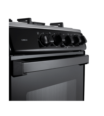 COCINA INDURAMA CANELA PLUS 4Q NEGRO