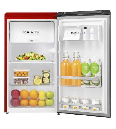 MINIBAR INDURAMA RI-120 CURVED ROJO