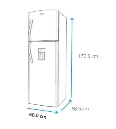 REFRIGERADORA MABE RMA313FJEG 313LT NEGRO