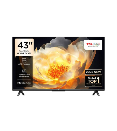 TELEVISOR TCL 43V6C 43" CBU GOOGLE TV 4K UHD