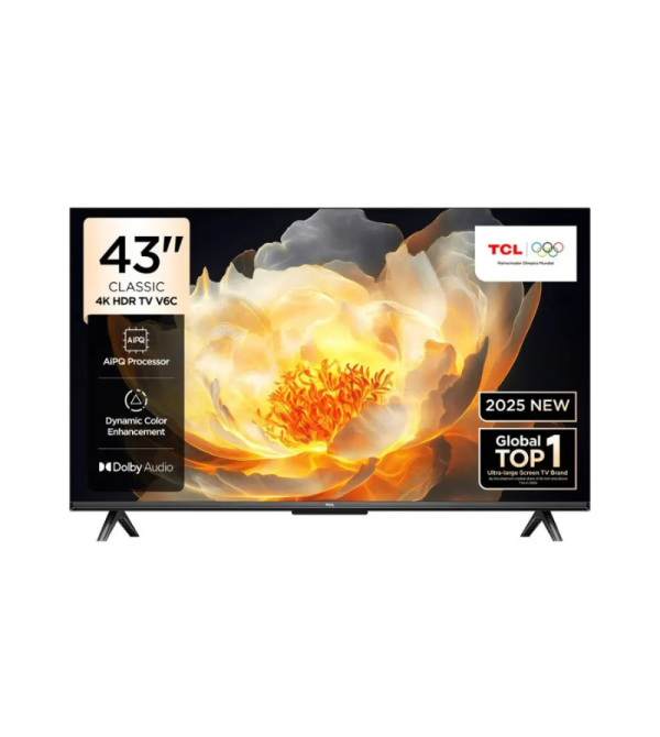 TELEVISOR TCL 43V6C 43" CBU GOOGLE TV 4K UHD