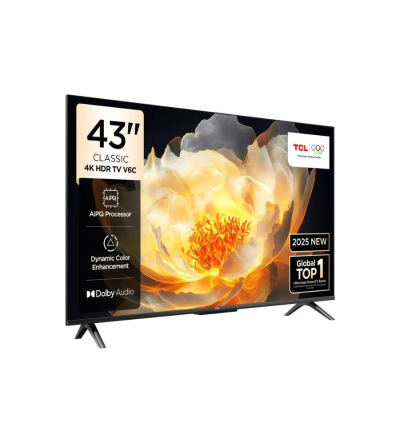 TELEVISOR TCL 43V6C 43" CBU GOOGLE TV 4K UHD