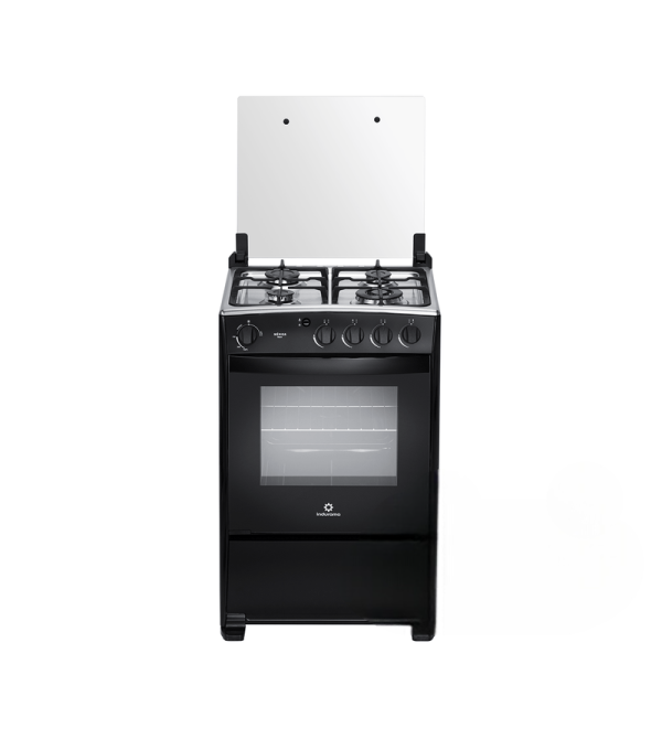 COCINA INDURAMA MERIDA BLACK 4Q QUARZO 24" NEGRO