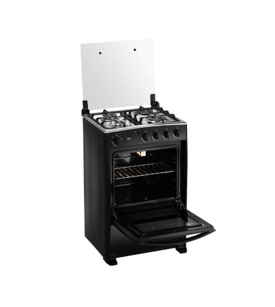 COCINA INDURAMA MERIDA BLACK 4Q QUARZO 24" NEGRO