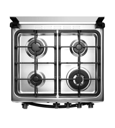 COCINA INDURAMA MERIDA BLACK 4Q QUARZO 24" NEGRO