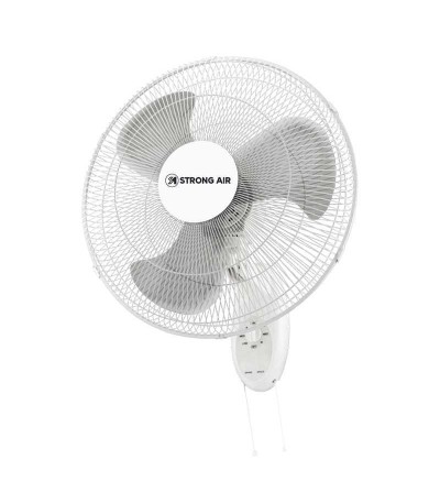 VENTILADOR STRONG AIR / ELECTROHOME FW45-13Q PARED/PIOLA BLANCO 18"