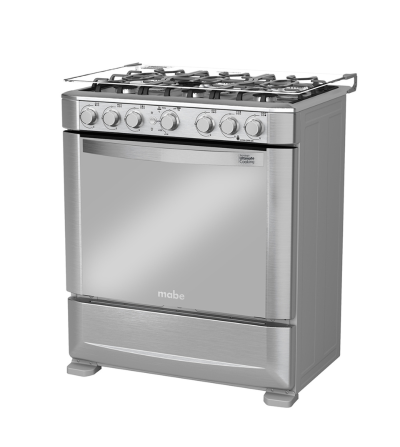 COCINA MABE EM7640FX1 6Q GRILL INOX 