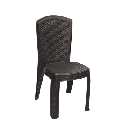 SILLA PICA RATAN LUX SIN BRAZOS CAFE 