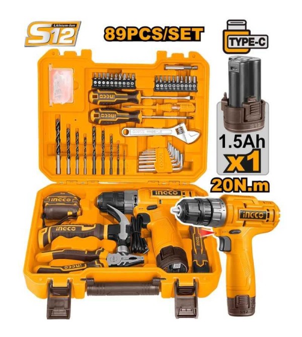 HERRAMIENTA INGCO HKTHP10891 KIT *89PZ