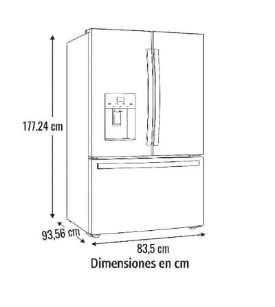 REFRIGERADOR GENERAL ELECTRIC PFQ25LERCDS SIDE BY SIDE 672 LT