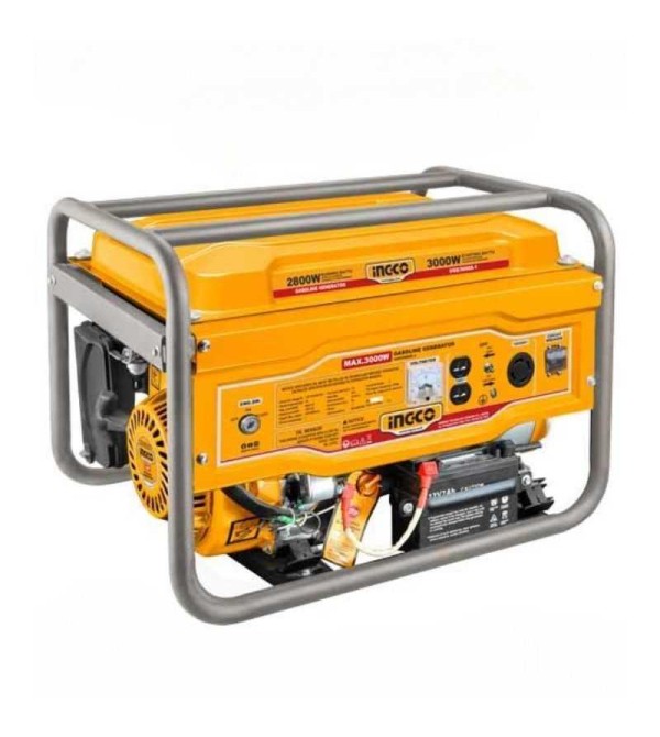GENERADOR INGCO UGE30005-1 ELECTRICO A GASOLINA C/SUICH 110V 8.3A 12V 