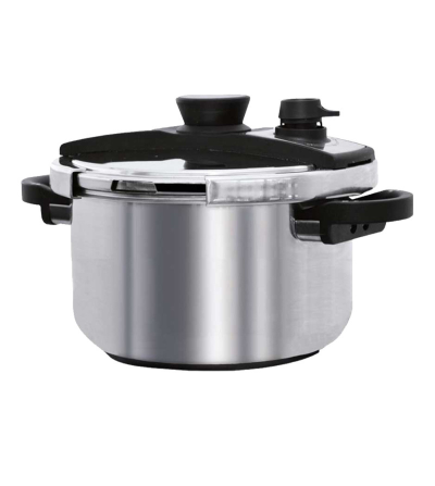 OLLA PRESION UMCO 5216 ACERO INOXIDABLE 4LT GRIS