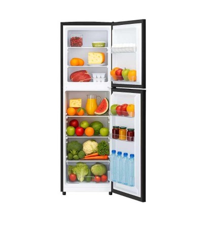 REFRIGERADORA ECOLINE  262LT 9P SIN DISPENSADOR NEGRO