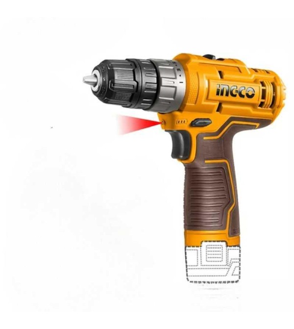 TALADRO INGCO CIDLI12202 INALAMBRICO 3/8" 12V 