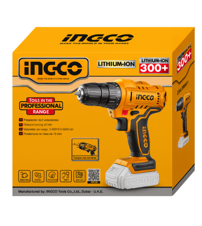 TALADRO INGCO UCDLI1218 INALAMBRICO 3/8" 12V 