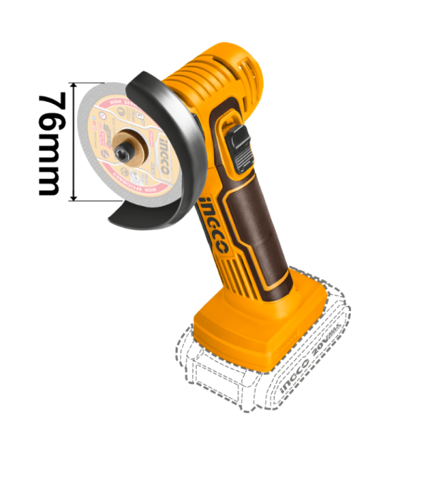 AMOLADORA INGCO CAGLI7601K 3" 20V