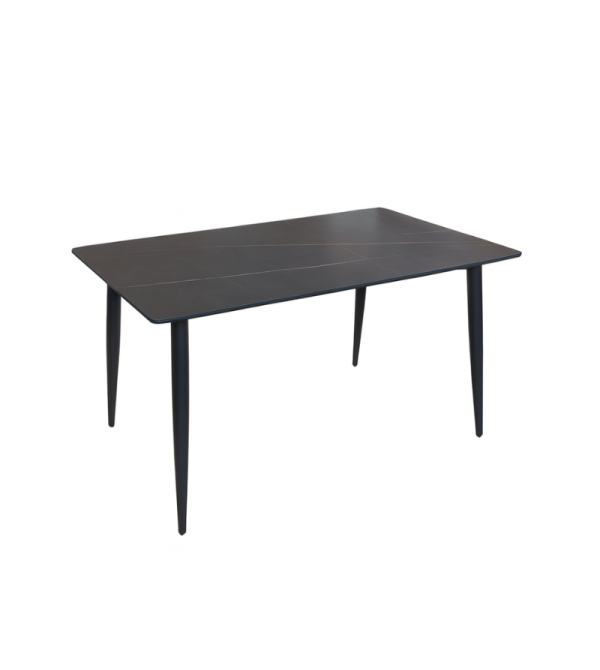 MESA RENOVA 814B PIEDRA SINTERIZADA 140*80*75CM NEGRO