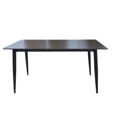 MESA RENOVA 814B PIEDRA SINTERIZADA 140*80*75CM NEGRO