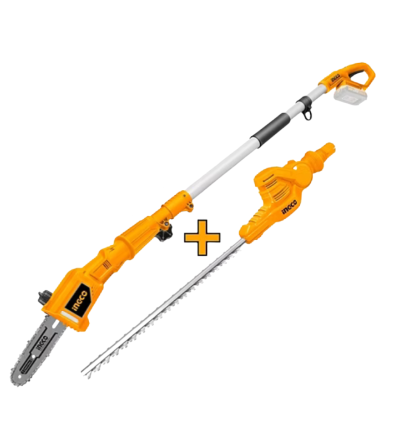 CORTASETOS INGCO + MOTOSIERRA INGCO ALTURA 20V UCPTS201681 