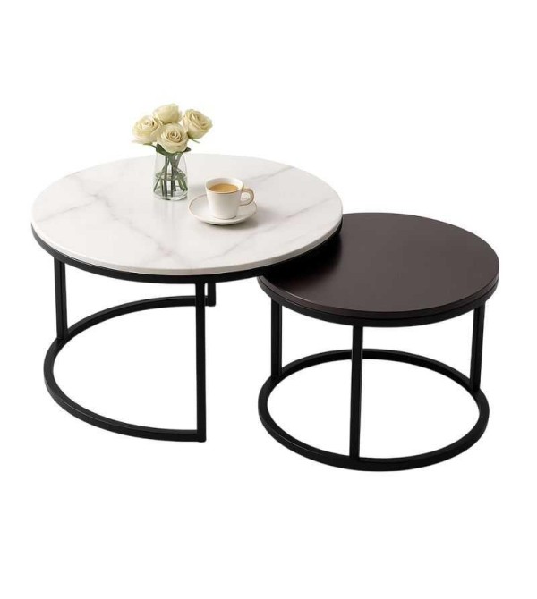 MESA CENTRO RENOVA C805 80*45+60*40CM B/N