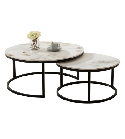 MESA CENTRO RENOVA C809 80*45+60*40 PANDORA/NEGRO