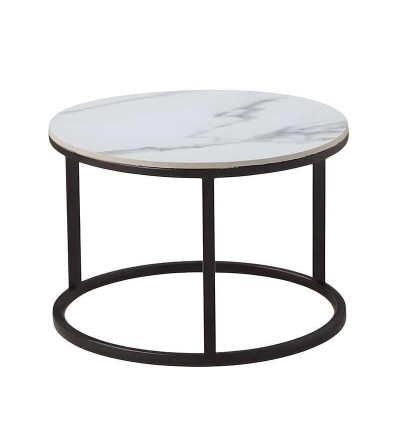 MESA CENTRO RENOVA CT03S-4 60*40 BLANCO/NEGRO