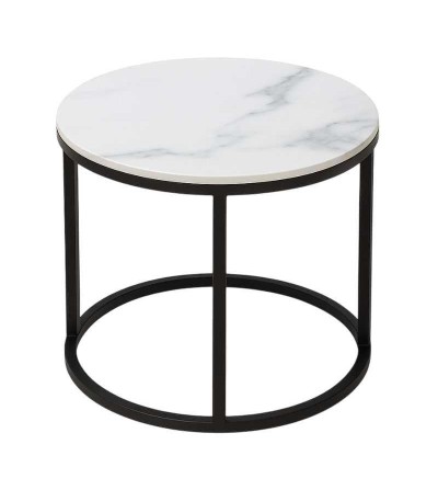 MESA CENTRO RENOVA CT03S-4 60*40 BLANCO/NEGRO