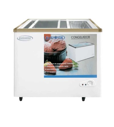 CONGELADOR CONTINENTAL SD210Q TAPA VIDRIO 210LT BLANCO