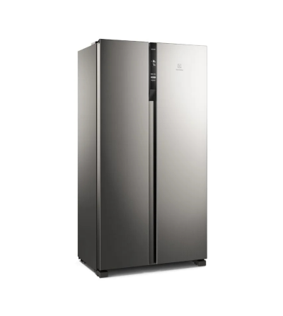 REFRIGERADORA  ELECTROLUX ERSA44V6HVG SIDE 442LT CROMA