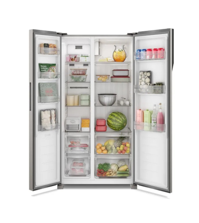 REFRIGERADORA  ELECTROLUX ERSA44V6HVG SIDE 442LT CROMA