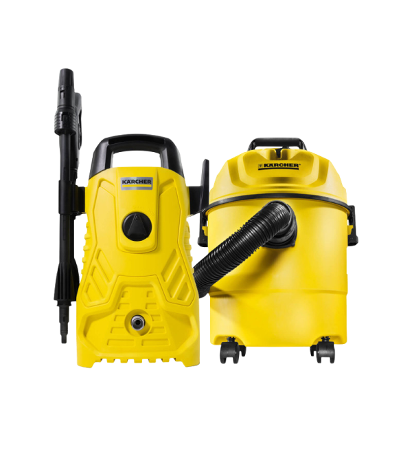 HIDROLAVADORA KARCHER 1400PSI K1 + ASPIRADORA KARCHER  WD1    